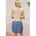 thumbnail image 2 of Ruched Round Neck Sleeveless Knit Dress – Timeless Style with Everyday Comfort, 2 of 11