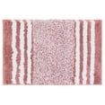 thumbnail image 1 of Alfombra de Baño REGALWOVEN, Alfombras de Baño de Microfibra Extra Suaves y Absorbentes, Alfombra de Piso Antideslizante de Rayas Esponjosa Marrón Rosado 20" x 32", 1 of 6
