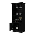 thumbnail image 5 of Miekor Furniture Claire Black Glassware Rack Bar Cabinet BS6777, 5 of 6