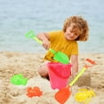 thumbnail image 5 of Rciityk Beach Toys, 6 Piece Sand Toys Set Sandbox Toys for Toddlers 3-10 Includes Shovels, Bucket, Sand Molds Beach Vacation Essentials, 5 of 6
