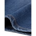 thumbnail image 5 of INSPIRE CHIC Women's Stretchy Mid Rise Bermuda Denim Shorts Blue XL, 5 of 6