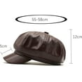thumbnail image 2 of YooGuoGuo PU Leather Beret Hats for Women Painter Newsboy Cap Vintage Beret Female England Style Winter Hat, 2 of 8