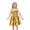 Yellow, variant on Kids Girl Dress Sleeveless Lace-up Halter Dress Princes Floral Sundress Cute Bow Knot Tie Swing Dress Summer Clothes Outfit (Yellow 5-6 Years)