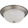 thumbnail image 2 of Nuvo Lighting Nuvo Interior Home 3-Light 60-Watt Brushed Nickel Flush Mount Fixture - Silver, 2 of 2