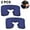 Navy, variant on 2 Pack U-Shaped Portable Inflatable Travel Neck Pillow,Compact Travel Pillows for Airplanes Travel Light Inflatable Neck Pillow Support Head Neck and Lumbar for Traveling ,Home