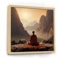 thumbnail image 2 of Designart "Yoga Mountain Pose On The Horizon I" Yoga Floater Framed Canvas Art Print, 2 of 5