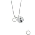 thumbnail image 2 of Delight Jewelry She Believed She Could Infinity Ring Silvertone Script Initial Disc - J - Charm Necklace, 20"+3", 2 of 4