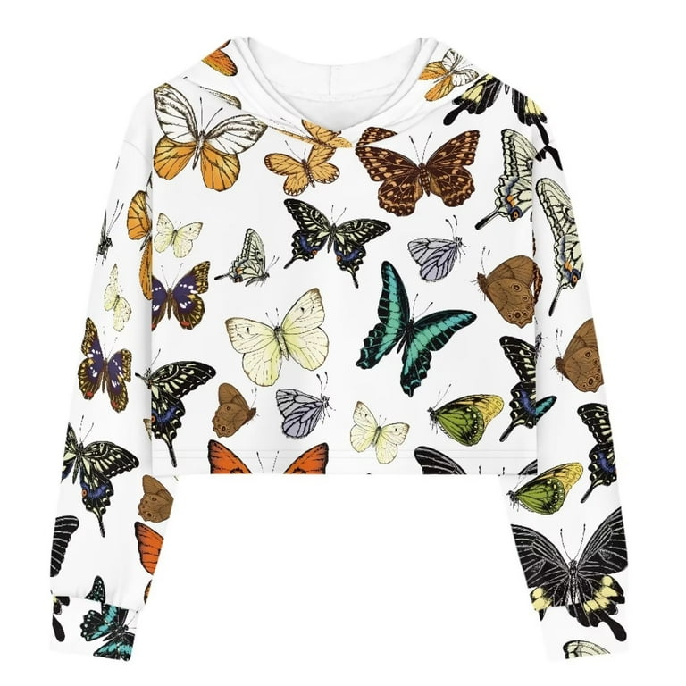 Crop top hoodies for 11 year olds deals