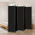 thumbnail image 1 of vidaXL 5-Panel Room Divider Black 250x200 cm Fabric, 1 of 5