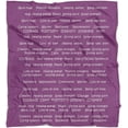 thumbnail image 4 of Healing Thoughts Throw Blanket | Positive Energy | Compassion | Warm Hugs| Inspirational Blanket | Get Well Gifts for Women | Comfort Chemo Blanket | Breast Cancer Gifts for Women | 50" x 60" Purple, 4 of 6