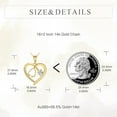 thumbnail image 5 of 14k Real Gold Stethoscope Necklace for Women, Fine Gold Pendant Jewelry Birthday Gifts for Nurse Doctor, 5 of 10