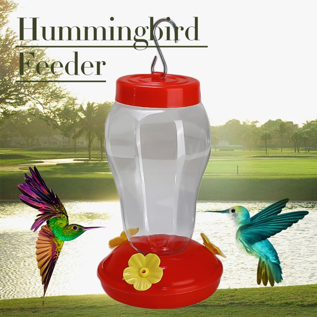 Hanging Plastic Hummingbird Water Feeder Wild Bird  Outdoor Backyard 