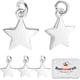 thumbnail image 1 of 1 caja de 20 dijes de estrella chapados en plata de ley 925, colgantes de metal con forma de pentagrama de cinco puntas, mini dijes de estrellas con anillas de salto., 1 of 9