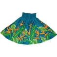 thumbnail image 2 of Hawaiian Pa'u Hula Skirt Hawaii Print Turquoise Flower For womens, 2 of 3