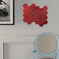 thumbnail image 2 of 32 Uds pegatinas de pared de espejo hexagonal calcomanías de pared extraíbles acrílico decorativo Leyfeng Calcomanías de pared de espejo, 2 of 4