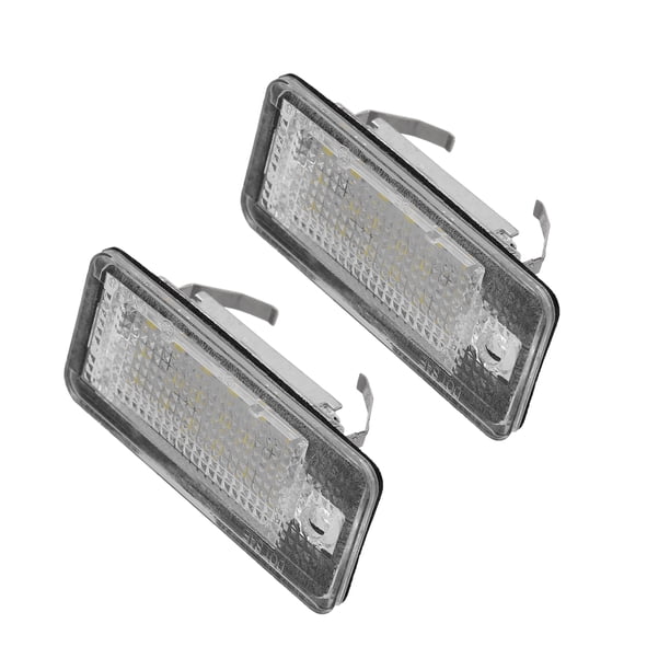 2 uds., luz LED para matrícula, lámpara de número de coche, luz blanca de repuesto para Audi A3 S3 A4 S4 A5 S5 A6 S6 A8 S8 Q7