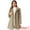 Brown, variant on Women's Winter Trench Casual Stand Collar Pea Double Breasted Overcoat S Burgundy