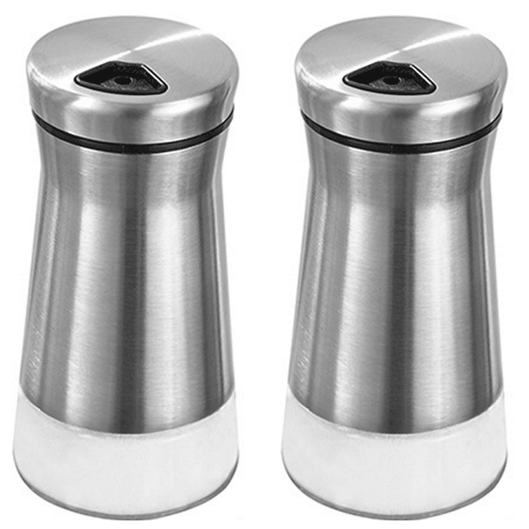 ZaraLuxe Salt And Pepper Grinder Set, Stainless Steel Salt And  Pepper Shakers w/Tall Glass Body & Adjustable Coarseness Ceramic Rotor, Easy To Refill & Clean
