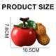 thumbnail image 2 of Caqui cacahuete té juego de té para mascotas decoración simulación fruta forma mesa de té juego de té, 2 of 5