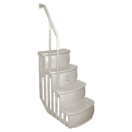 Main Access Smart Step 24" Wide Swimming Pool Entrance, Stairs Only, Taupe