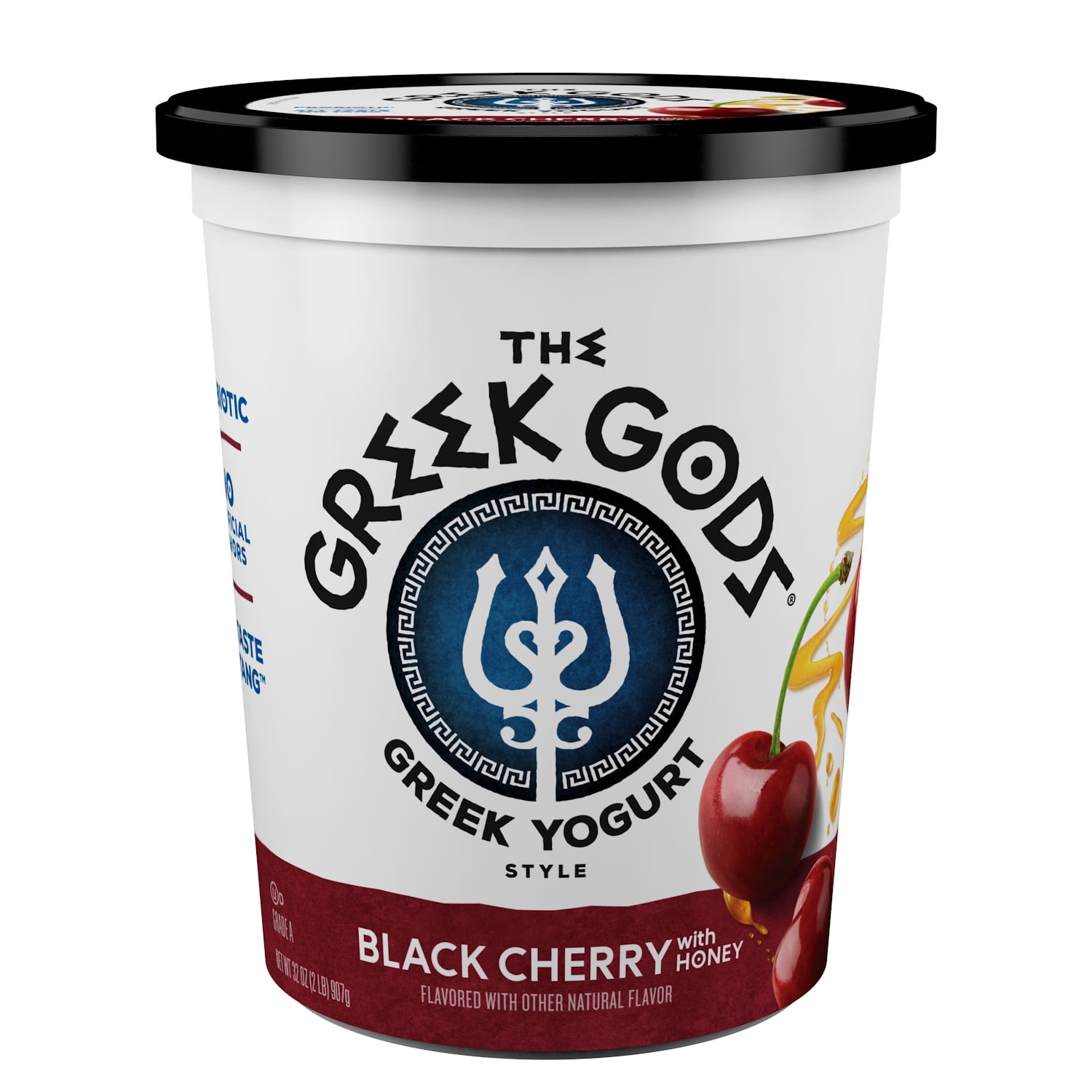 The Greek Gods Black Cherry Yogurt, 32 Oz