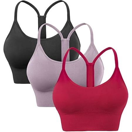 

3pcs Women s Strappy Sports Bra Yoga Bra Medium Support Padded Bra Running Bra Workout Bra Athletic Bras