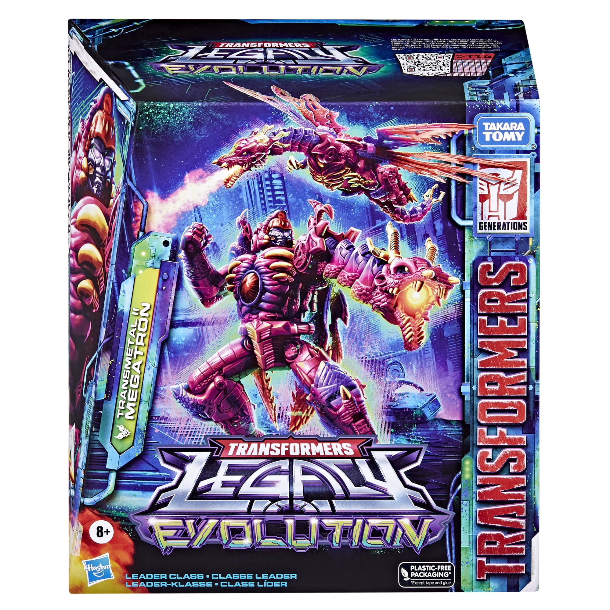 Transformers Legacy Evolution Child Megatron Action Figures, Plastic Multicolor, 8.75" x 10.50"