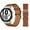 Brown-silver, variant on No Gaps Leather Band For Samsung Galaxy Watch 4 classic 46mm 42mm 44mm 40mm smartwatch belt Bracelet correa Galaxy Watch 4 strap