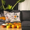 thumbnail image 4 of Clearance! SDJMa 2 Pack Halloween Pillow Cover 18x18, Pumpkin Witch Throw Pillow Covers Halloween Decorations Cushion Case for Sofa Bed Outdoor Holiday Home Decor, 4 of 5