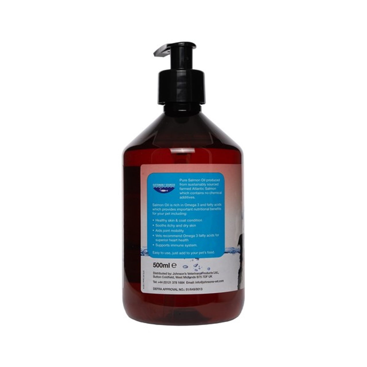 Johnson’s Salmon Oil - Cold Pressed Cat and Dog Health 250ml Case of 4