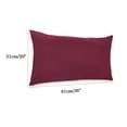 thumbnail image 6 of PiccoCasa 2 Pack King Pillowcases Soft 1800 Microfiber Pillowcases with Envelope Closure, Wine 20" x 36", 6 of 6