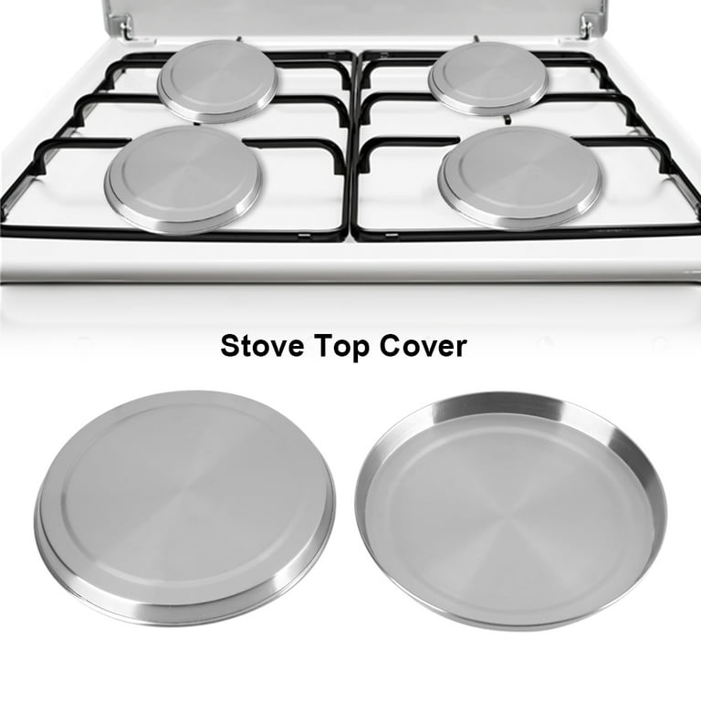 4Pcs/Set Stainless Steel Kitchen Stove Top Burner Covers Cooker Protection  , Kitchen Stove Cover, Stove Top Cover 