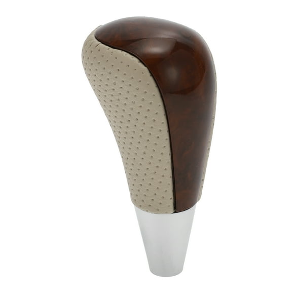 Unique Bargains Car Auto Automatic Gear Stick Shift Knob for Toyota RAV4 Camry Corolla Beige Brown Wood Pattern