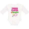 thumbnail image 3 of Inktastic Future Tennis Player in Training Girls Long Sleeve Baby Bodysuit, 3 of 5