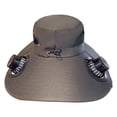 thumbnail image 2 of Hat with Fans Solar Power, Wide Brim Sun Hat, Fishing Essentials for Hiking Beach Summer Safari, 2 of 5