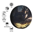thumbnail image 4 of Salouo Sleeping Dragon In Forest Print Spare Tire Cover 14-17 inch Spare Tire Protector Universal Tough Tire Wheel Cover for Trailer SUV and Truck-17 inch, 4 of 6
