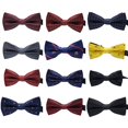 thumbnail image 3 of homeholiday Cravate Formelle à Motif Coloré pour Hommes Adulte Homme Affaires Réunion Mariage Fil Polyester Nœud Papillon, 3 of 9