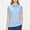 Light Blue, variant on Women's and Men's Short Sleeve Solid Color Performance Shirt for Casual Wear and Light Activity
