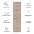 thumbnail image 6 of SAFAVIEH Courtyard Josiah Floral Medallion Indoor/Outdoor Runner, 2'3" x 8', Light Beige/Light Brown, 6 of 10
