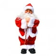 thumbnail image 2 of Adornos de muñeco de Papá Noel eléctrico Muñeco de peluche Figura de Papá Noel Estatua para sosteniendo una vela, 2 of 9