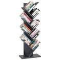 thumbnail image 2 of FDW 55 Inches Tree 9-Shelf Bookshelf for Living Room and Home Office, Grey, 2 of 7