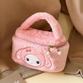 thumbnail image 4 of Bolso de mano de Anime de 8 pulgadas, estuche de almacenamiento de algodón PP, 2 cremalleras para niños y niñas, 4 of 6