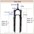 BUCKLOS Mountain Bicycle Suspension Forks, 26/27.5/29 inch MTB Bike