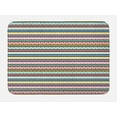 thumbnail image 1 of Colorful Bath Mat, Stripes and Triangles with Modern Abstract Art Inspirations Ornamental Design, Non-Slip Plush Mat Bathroom Kitchen Laundry Room Decor, 29.5 X 17.5 Inches, Multicolor, Ambesonne, 1 of 2