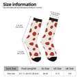 thumbnail image 4 of Zufioo Abstract Red Polka Dot Print Thigh High Socks,Knee High Socks For Women and men,Over the Calf Tube Socks.Athletic Socks, 4 of 6
