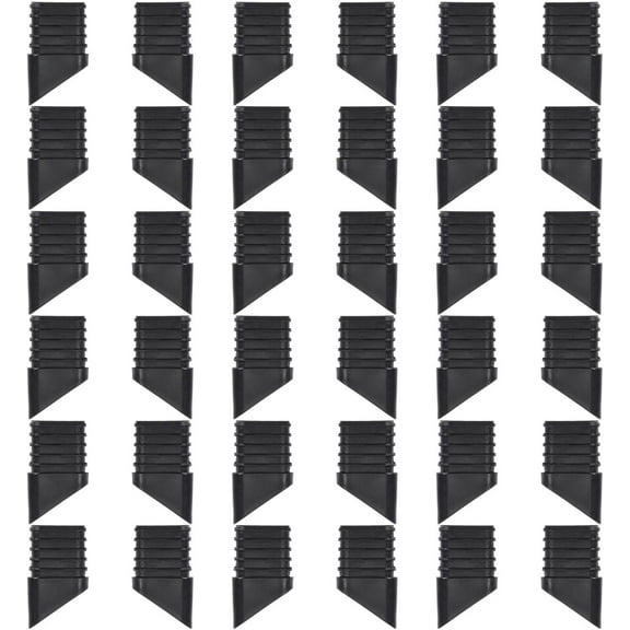 36 Pcs Folding Chair Leg Caps Plastic Chair Replacement Foot Caps Furniture Legs Floor Protectors Black Black DIY