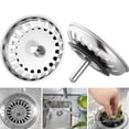 thumbnail image 2 of Drain Protection, Corrosion Resistant Stainless Steel Easy Installation For Kitchen Sink, Bathroom Basins (Set Of 2), 2 of 5