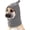 Grey, variant on DOVACKA Junchl Dog Winter Hat, Winter Hats for Dogs, Noise Protection, Plush Flannel, Leopard Print, Medium, Polar Fleece / Flannel