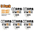 thumbnail image 3 of Premium 5 Pack Repair Kit for K10 WAT WA / D10 WAT Carburetor Diaphragm Seal Ensures Optimal Fuel Delivery, 3 of 5