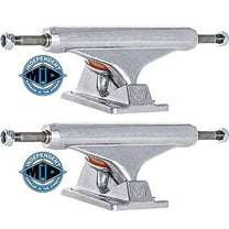 Independent Company Stage 11 Mid Skateboard Trucks Silver - Hanger 5.39" Axle 8" (Set of 2)